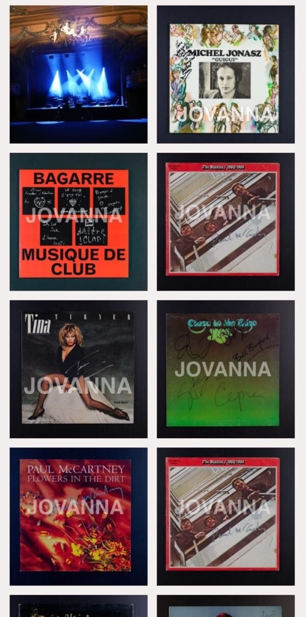 LOCATION DES POCHETTES VINYLES & DES PHOTOS ORIGINALES DÉDICACÉES - ENCADRÉES – Image 66